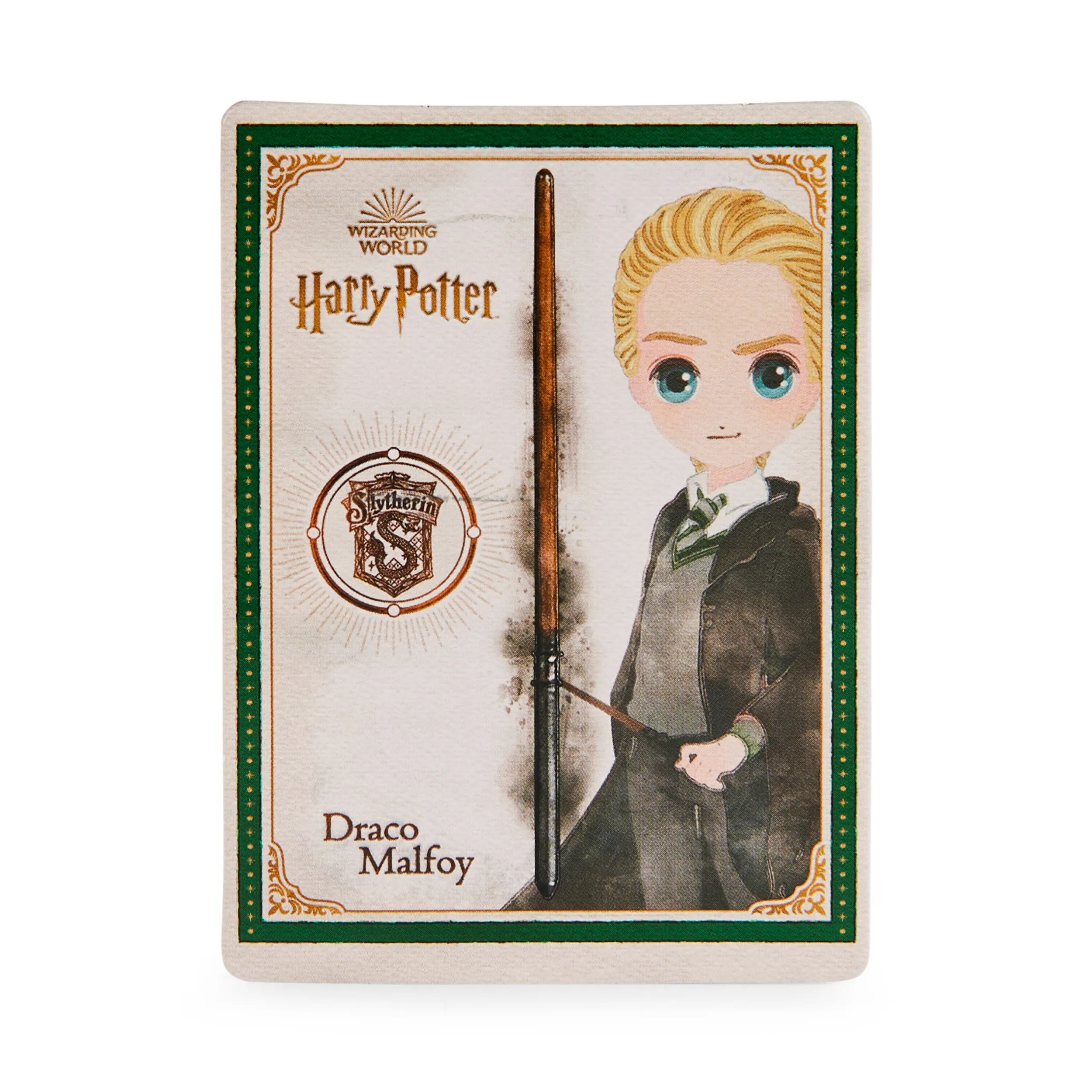 Spin Master Wizarding World Harry Potter Draco Malfoy Spellbinding Wand Role Play (Brown/Black with Spell Card)