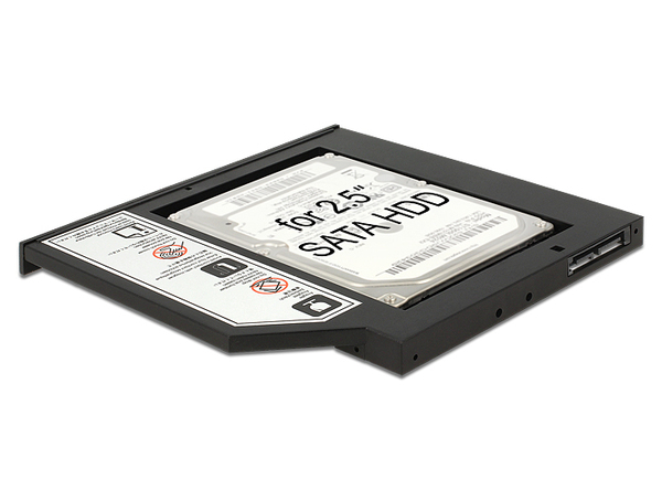 (Fyndh&ouml;rnan) Delock Slim SATA 5.25" Installation Frame for 1 x 2.5" SATA HDD up to 9.5 mm