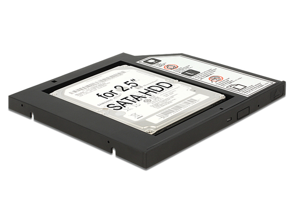 (Fyndh&ouml;rnan) Delock Slim SATA 5.25" Installation Frame for 1 x 2.5" SATA HDD up to 9.5 mm