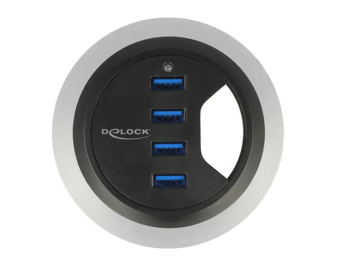 Delock In-Desk Hub 4 Port USB 3.0