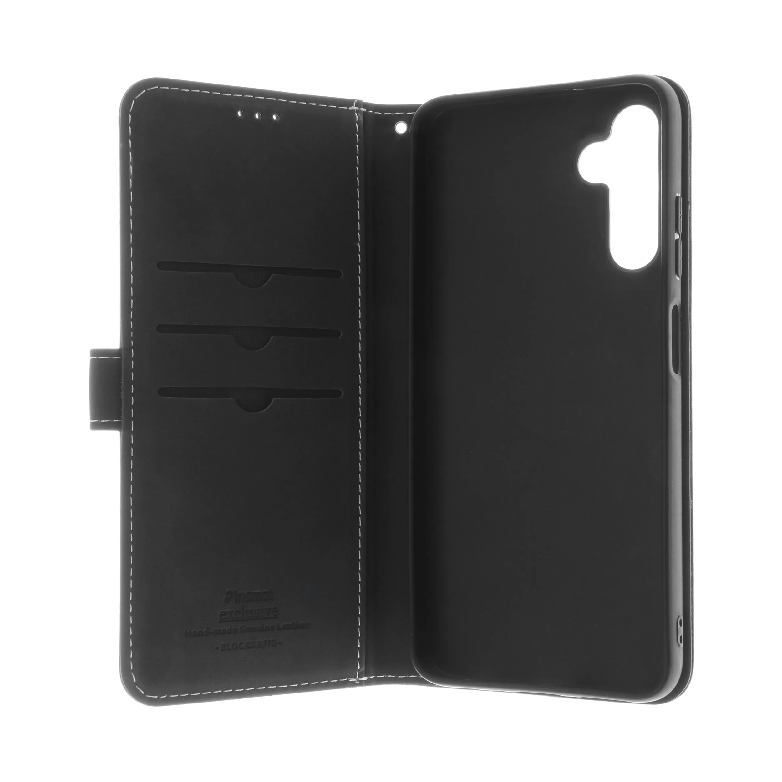 Insmat Flip Case, Galaxy A05s - Wallet Case, Black
