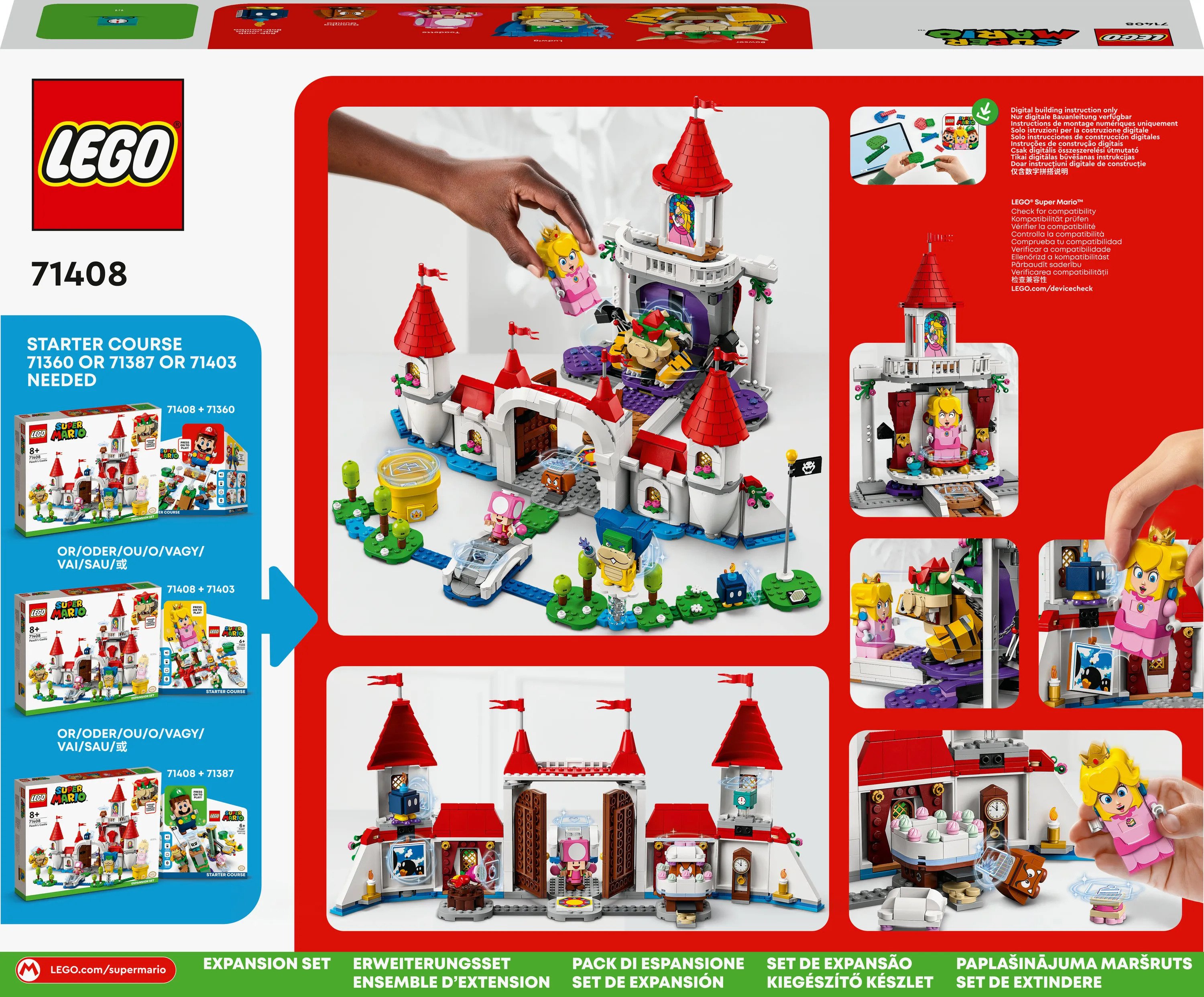 Lego Super Mario Peach&rsquo;s Castle Expansion Set 71408
