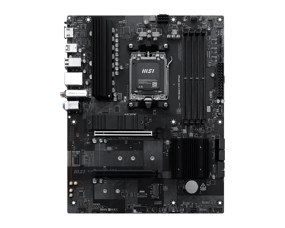 MSI PRO B840-S EVO WiFi 6E AM5 ATX moderkort