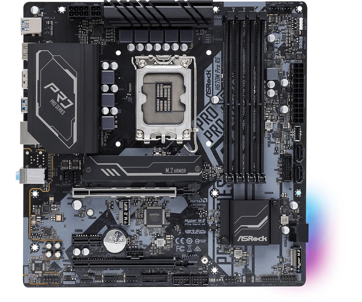 ASRock H670M Pro RS mATX - moderkort