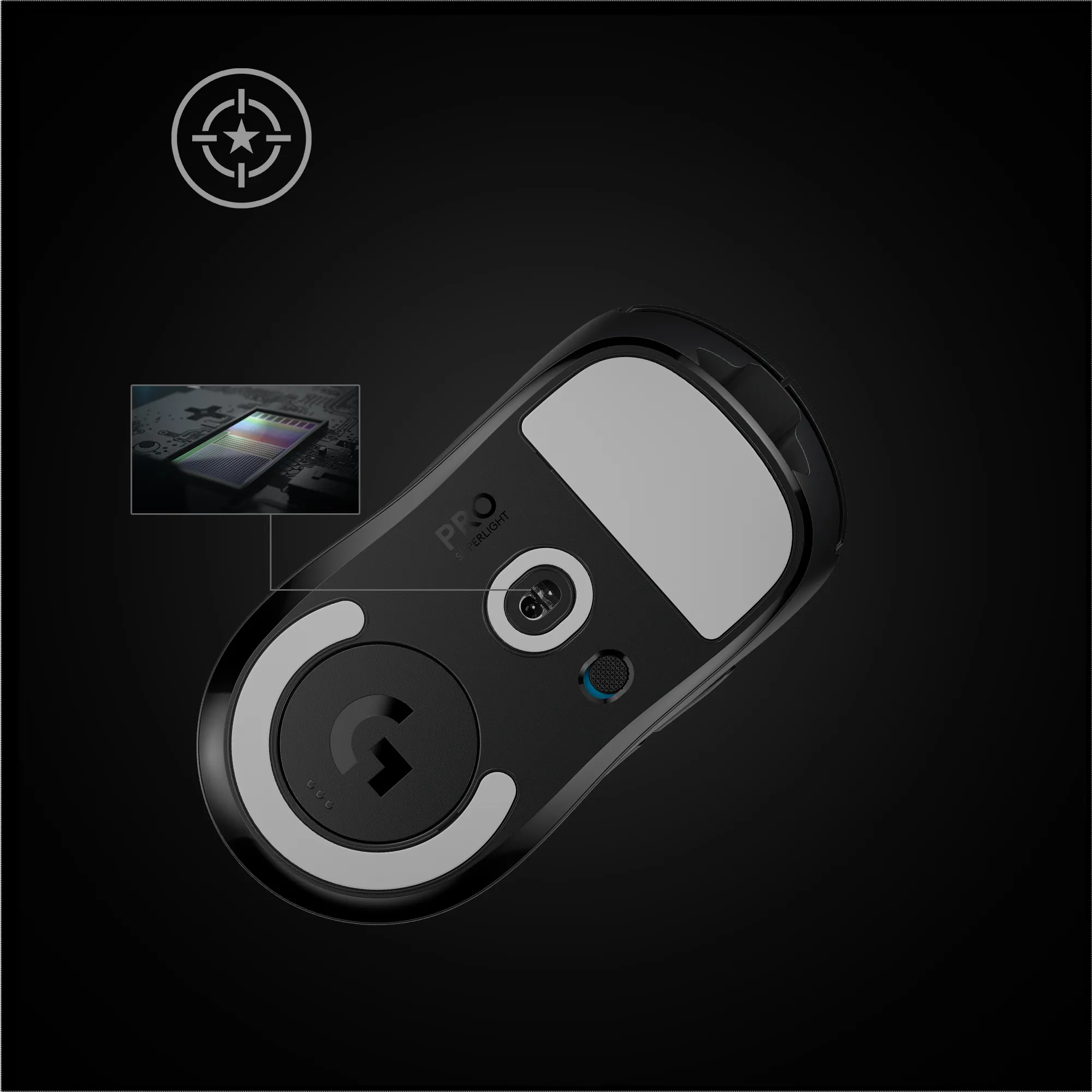 Logitech PRO X SUPERLIGHT -langaton pelihiiri, musta