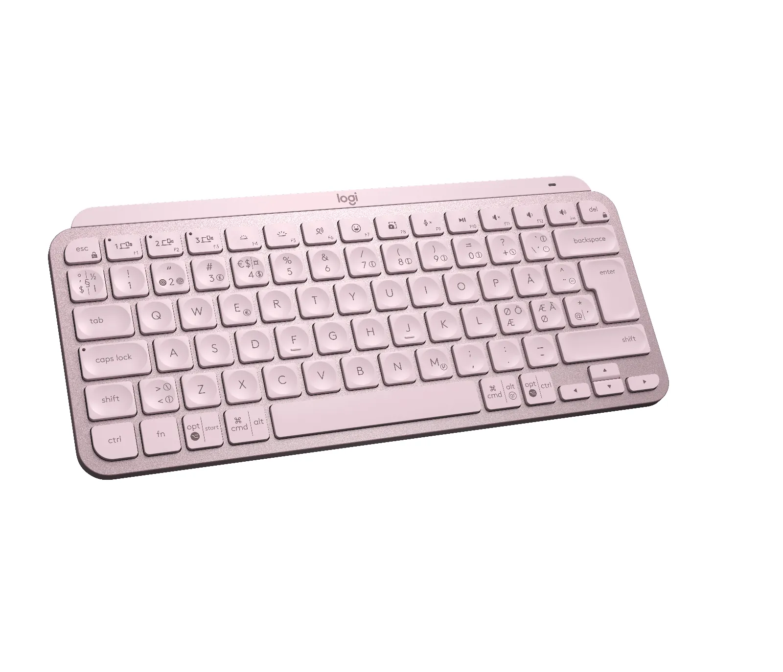 Logitech MX Keys Mini - trådlös tangentbord, Rosa