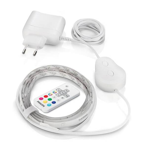 Philips LED Lightstrips RGB -LED-valosarja, 5 m, l&auml;pin&auml;kyv&auml;
