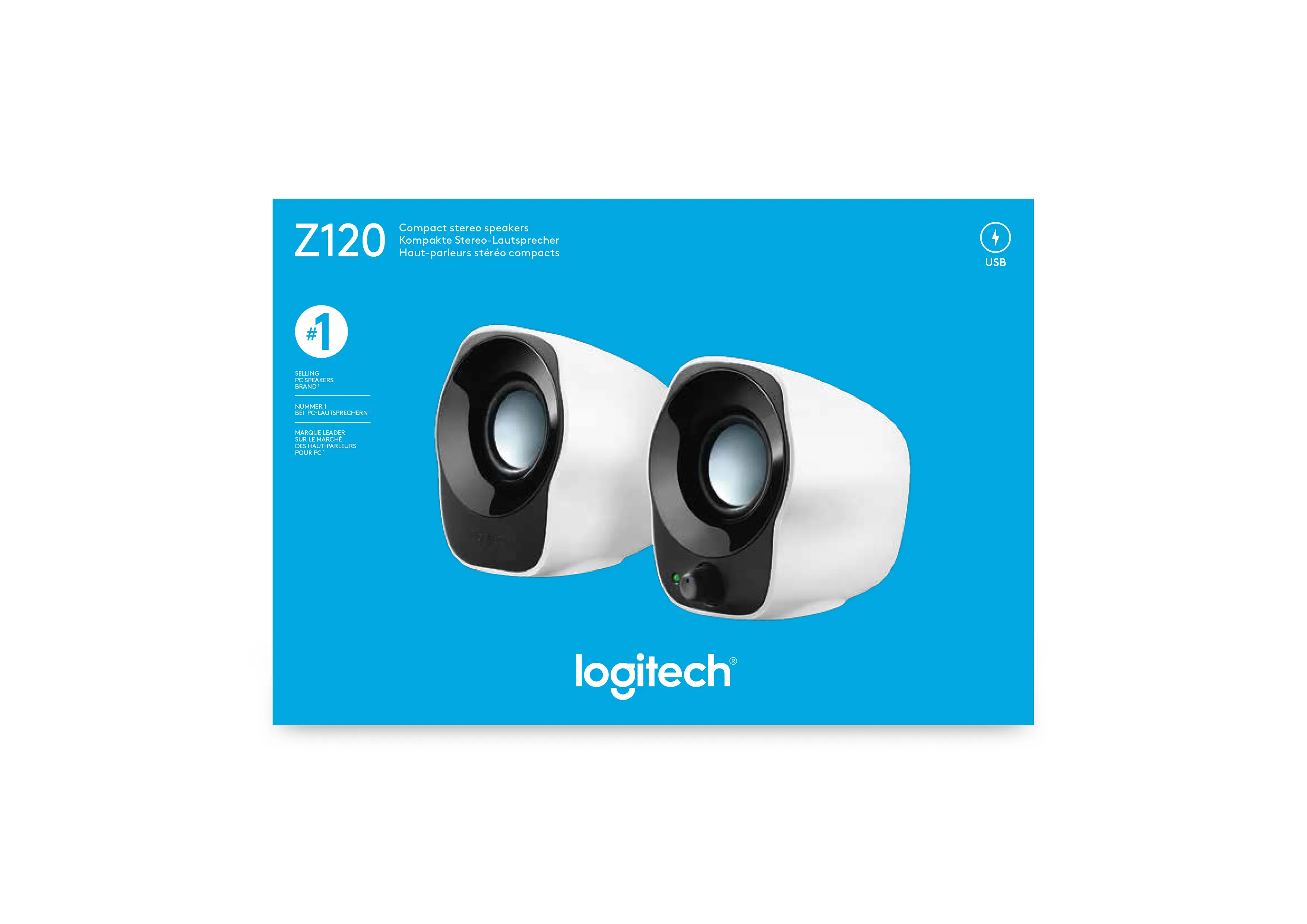 Logitech Z120 - Kaiuttimet - kannettavaan k&auml;ytt&ouml;&ouml;n - 1.2 watt (Kokonais)