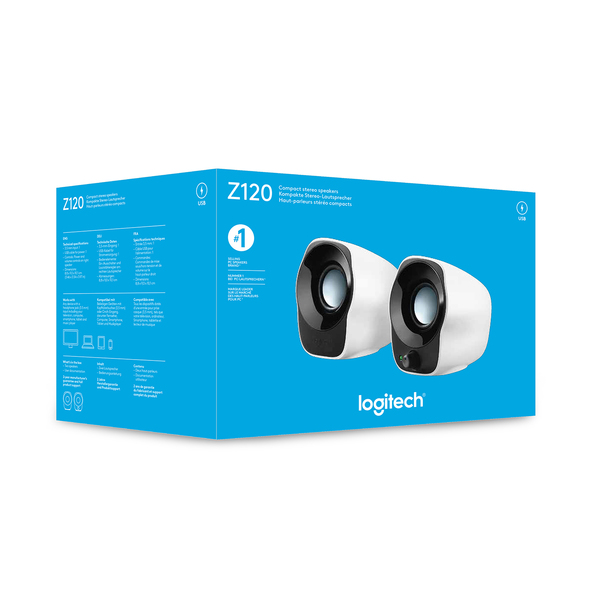 Logitech Z120 - Kaiuttimet - kannettavaan k&auml;ytt&ouml;&ouml;n - 1.2 watt (Kokonais)