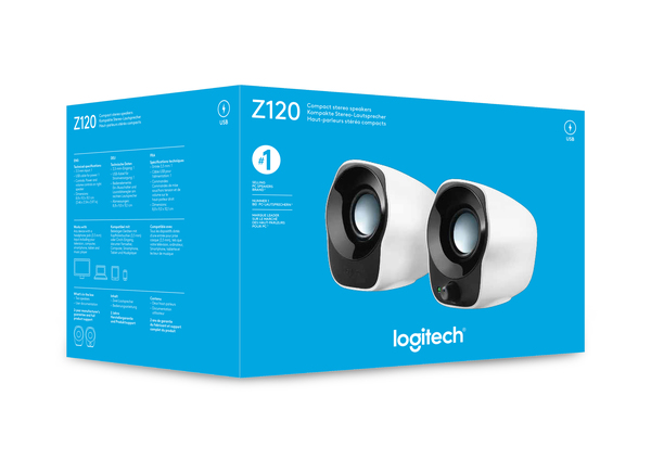 Logitech Z120 - Kaiuttimet - kannettavaan k&auml;ytt&ouml;&ouml;n - 1.2 watt (Kokonais)