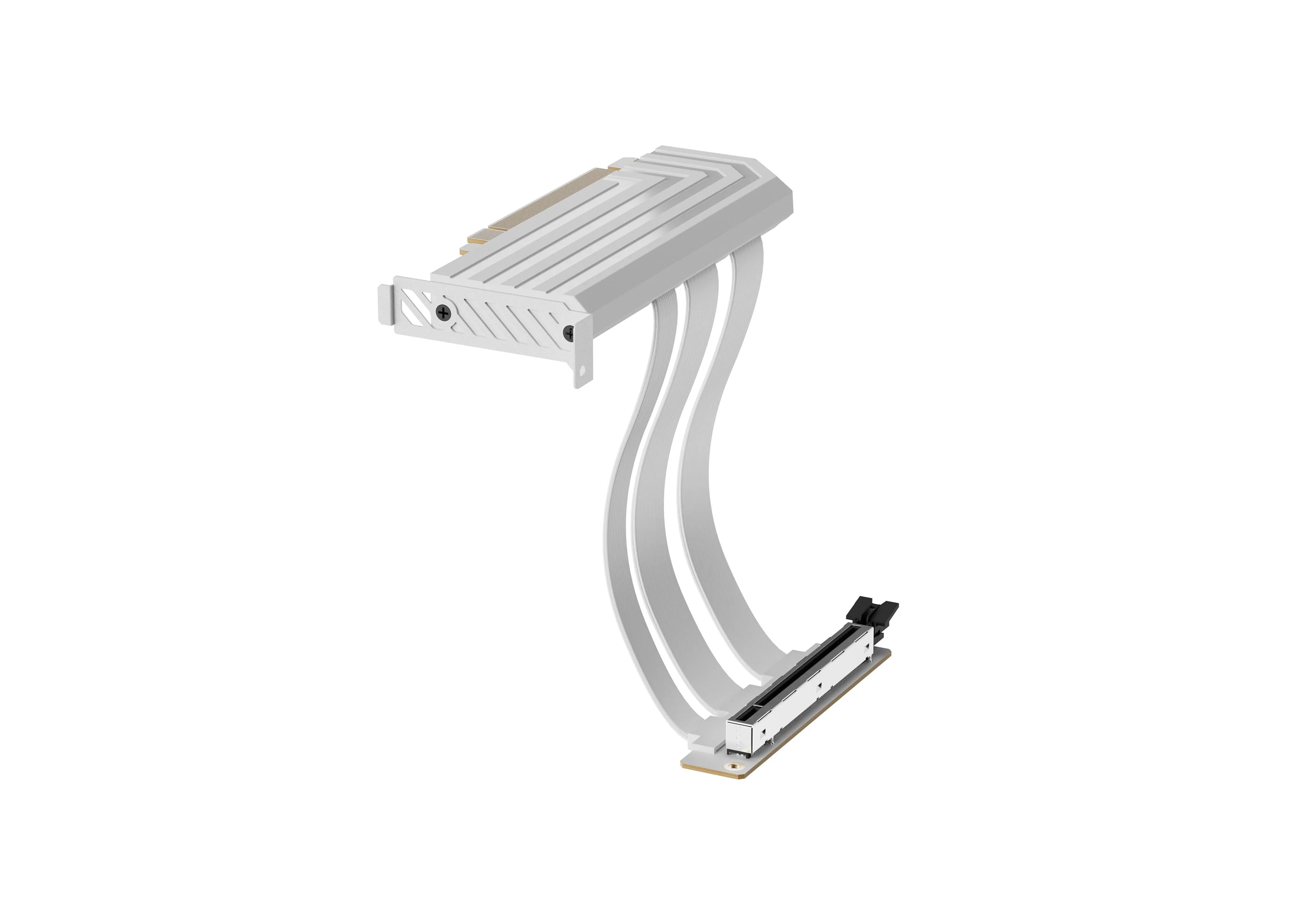 HYTE PCIe 5.0 Hyper -n&auml;yt&ouml;nohjaimen riser-kaapeli, 200 mm, valkoinen
