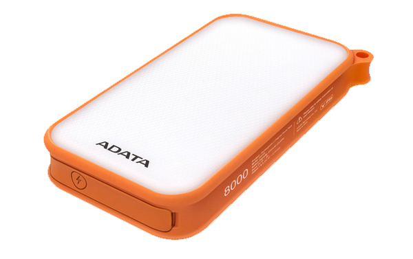 ADATA 8000mAh Power Bank 4-mode LED ORANGE