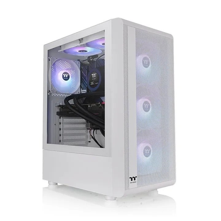Thermaltake S200 TG ARGB - Mid Tower case, White