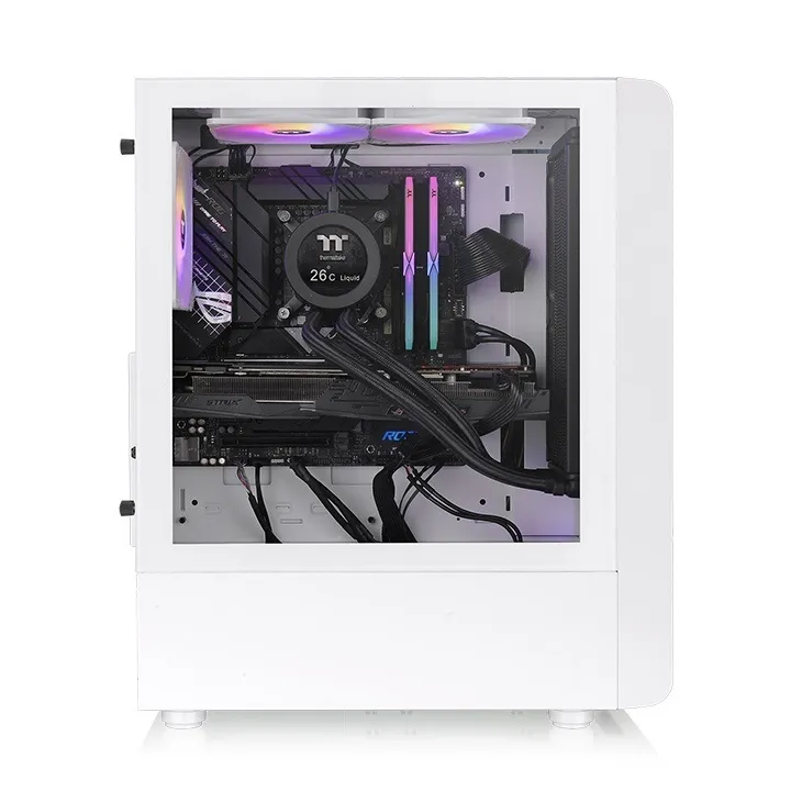 Thermaltake S200 TG ARGB - Mid Tower case, White