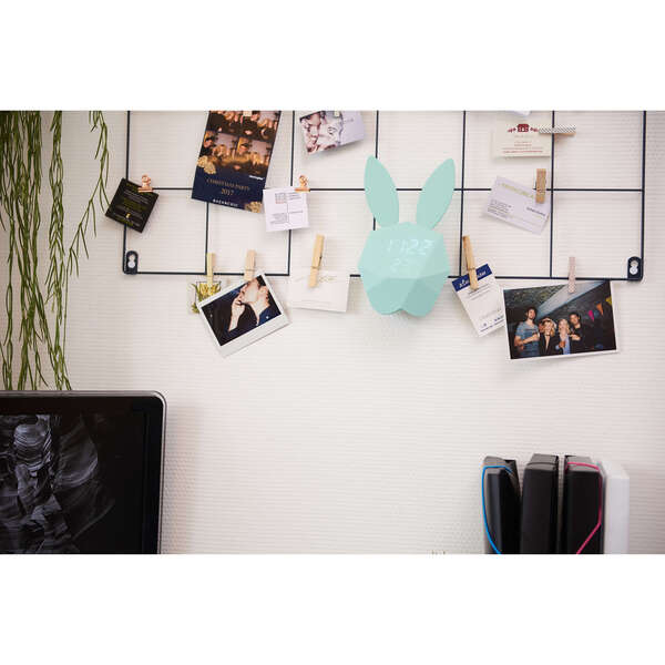 MOB Cutie Clock - alarm clock, light blue