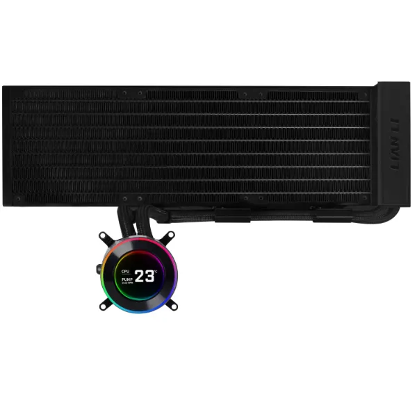 Lian Li Hydroshift II LCD-C, 360 fanless - liquid cooler, Black