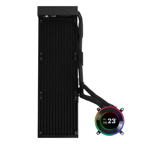 Lian Li Hydroshift II LCD-C, 360 fanless - liquid cooler, Black