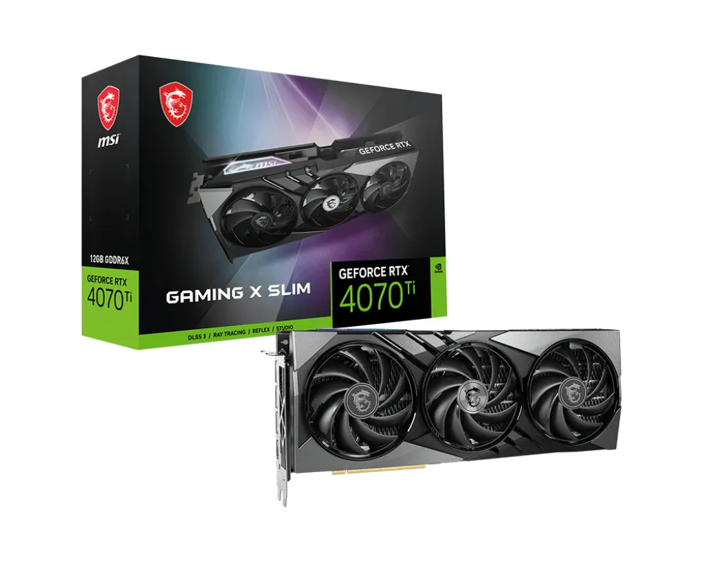 MSI Nvidia GeForce RTX 4070 Ti Gaming X Slim 12GB - graphics card