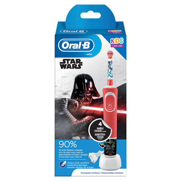 Braun Stages Power Disney Star Wars - electric toothbrush, Black, Red