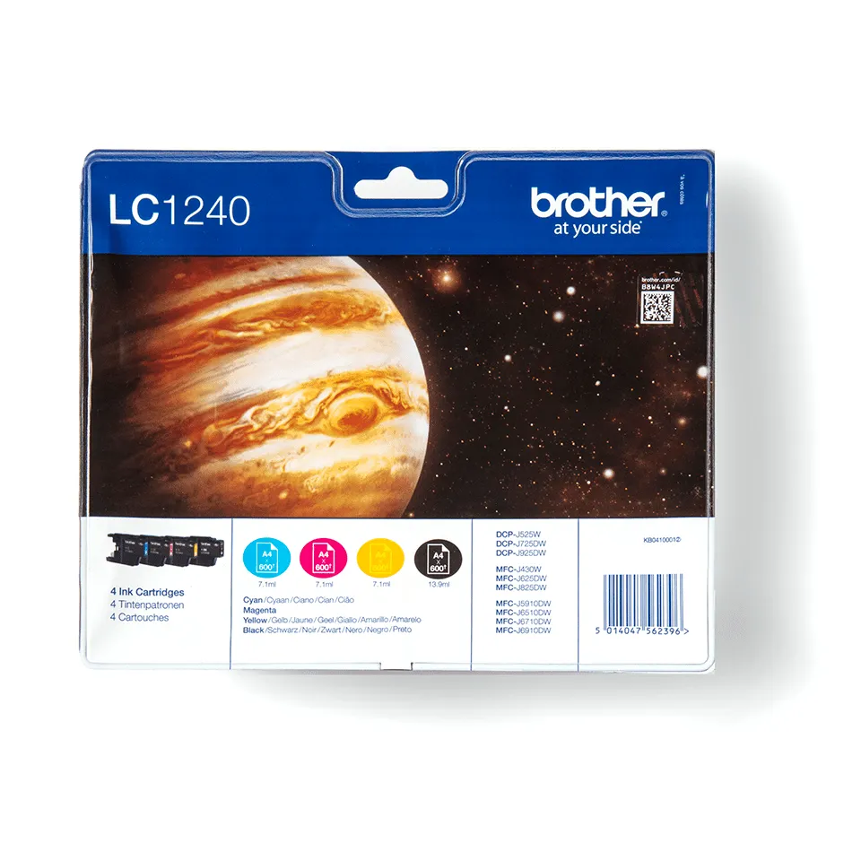 Brother  LC1240VALBP - ink cartridge, Black, Cyan, Magenta, Yellow