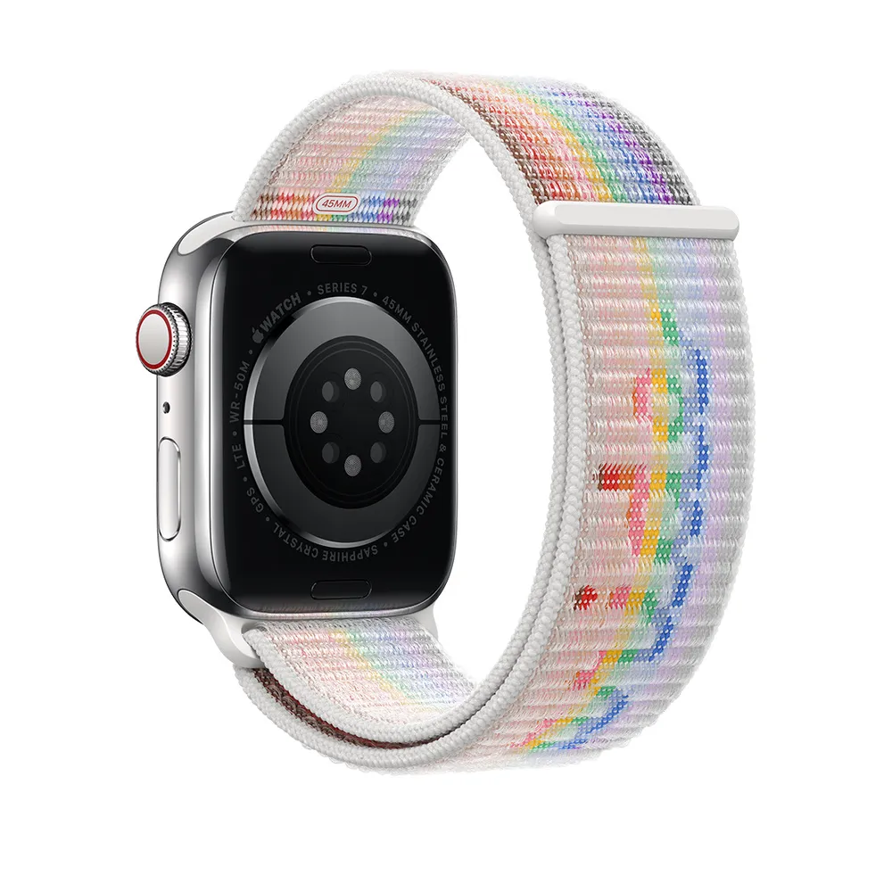 Apple Watch 45 mm Sport Loop -ranneke, Pride Edition