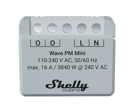Shelly Qubino Wave PM Mini - smart relay switch, Z-Wave
