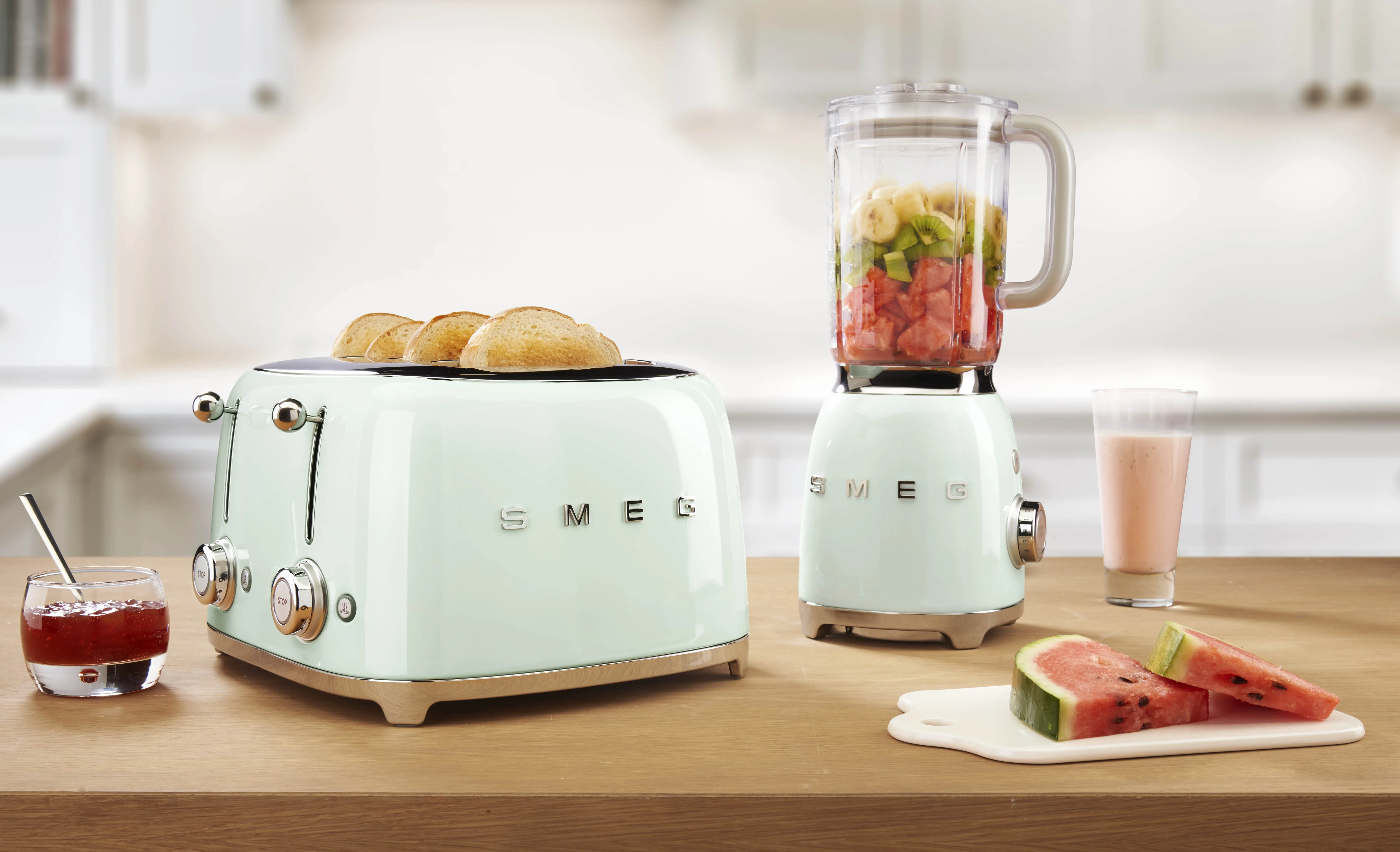 Smeg 50's Style - toaster, 4 slice(s),  Green