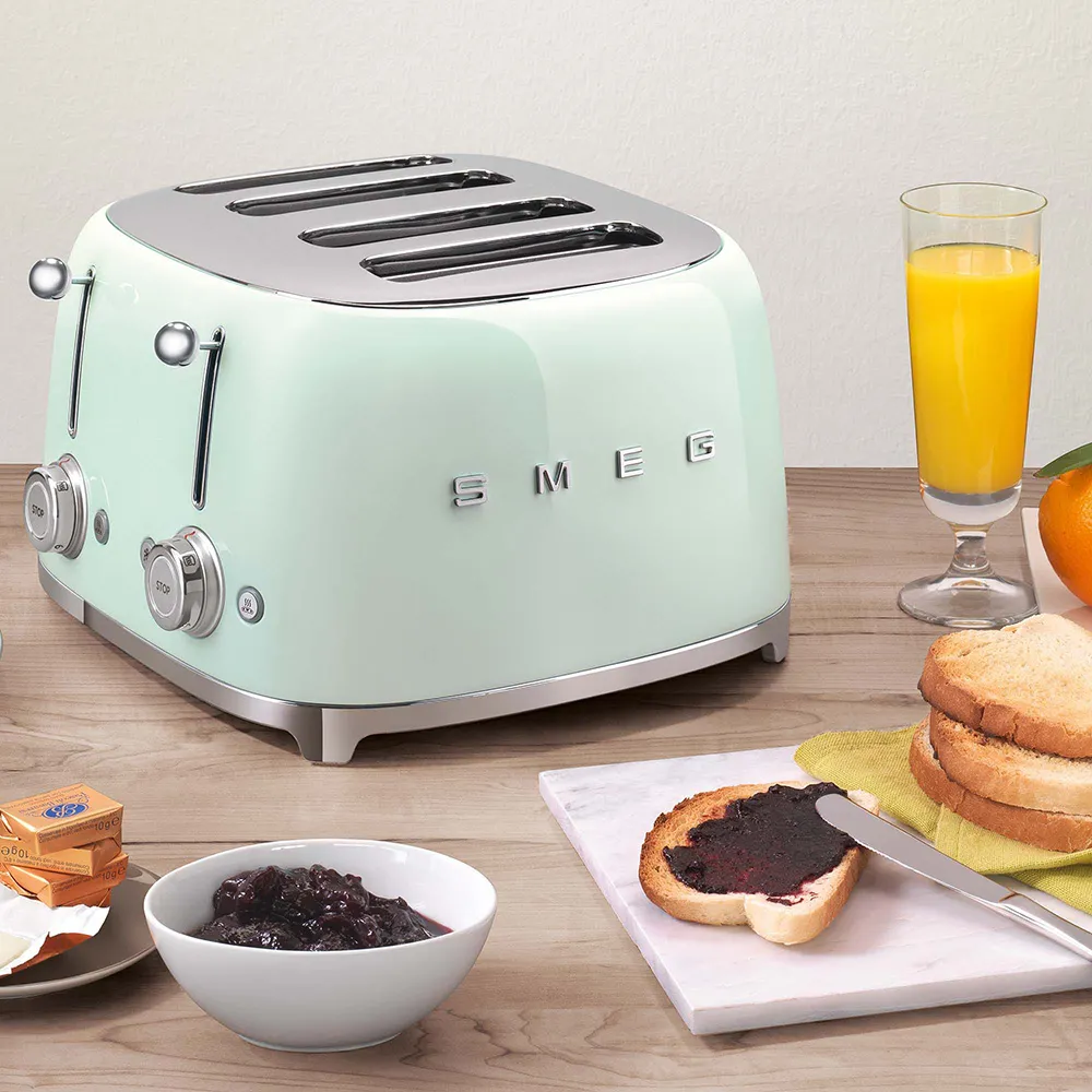 Smeg 50's Style - toaster, 4 slice(s),  Green