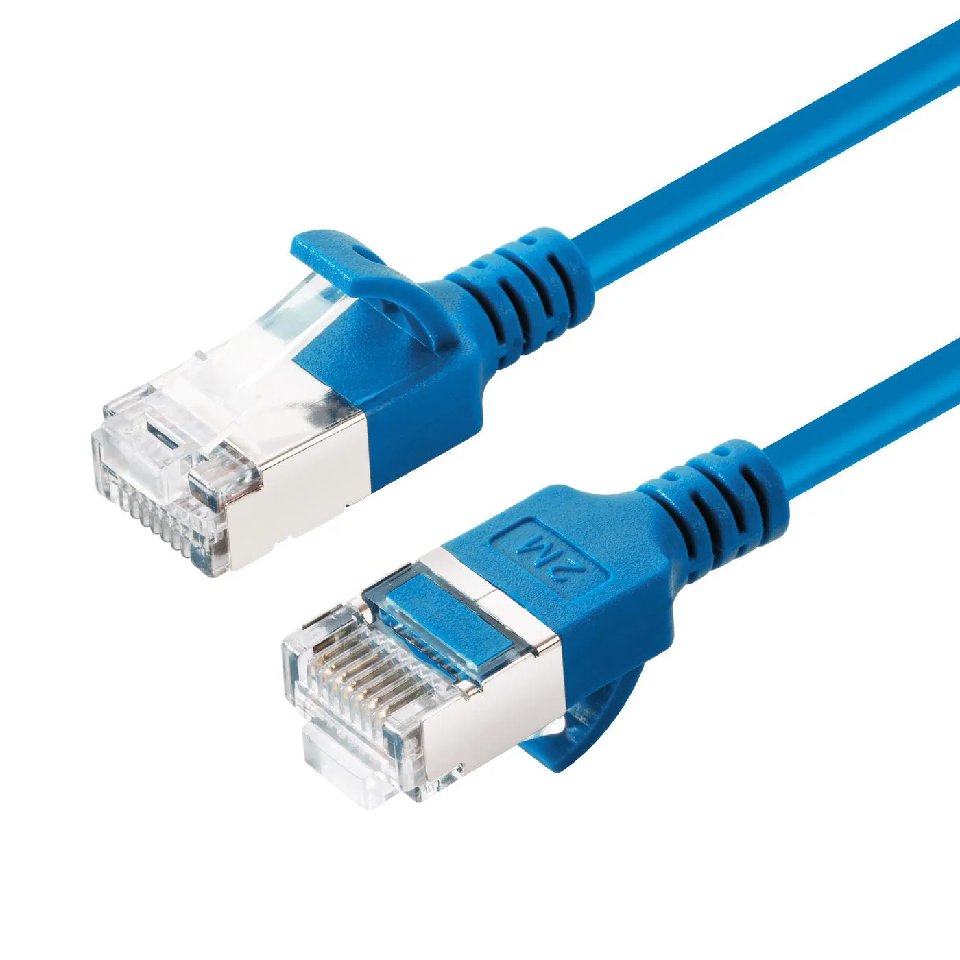 MicroConnect Cat6a U/FTP RJ45 0.5m n&auml;tverkskabel, bl&aring;