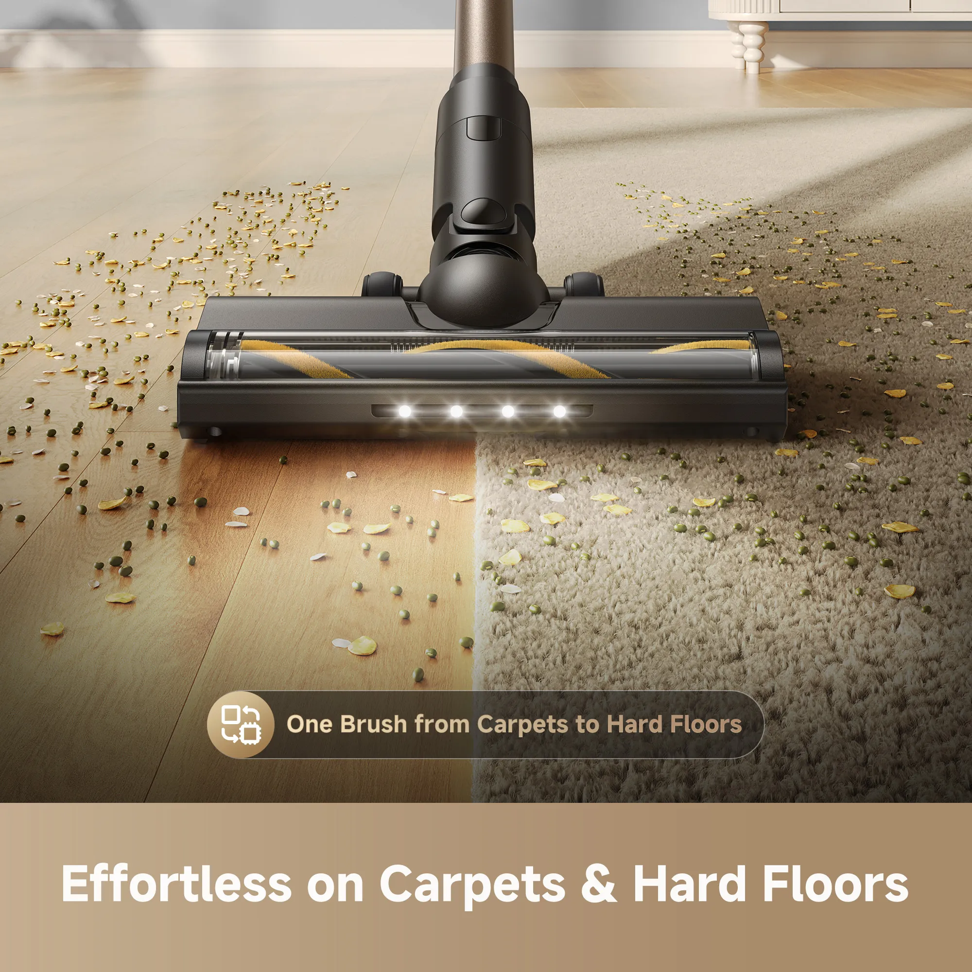 Dreame R10S AE 0.5 L Stick vacuum cleaner, Black, Gold