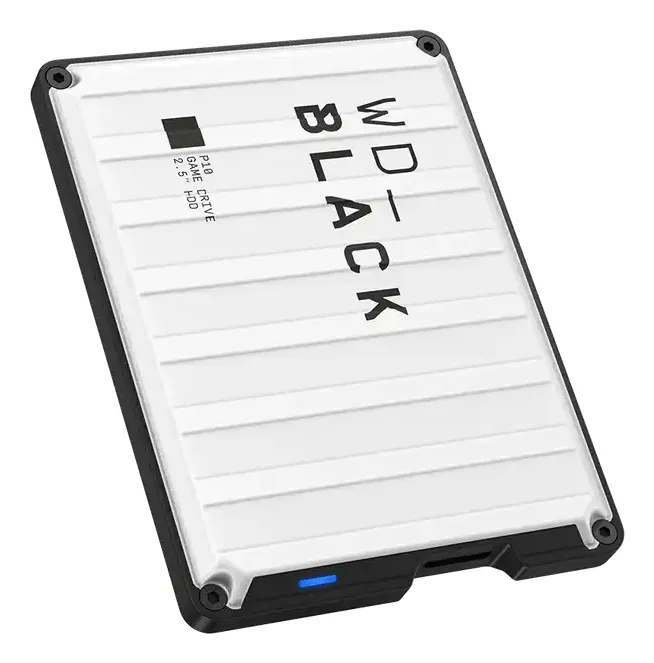 Western Digital WD_BLACK P10 Game Drive PlayStation 2TB External HDD, White