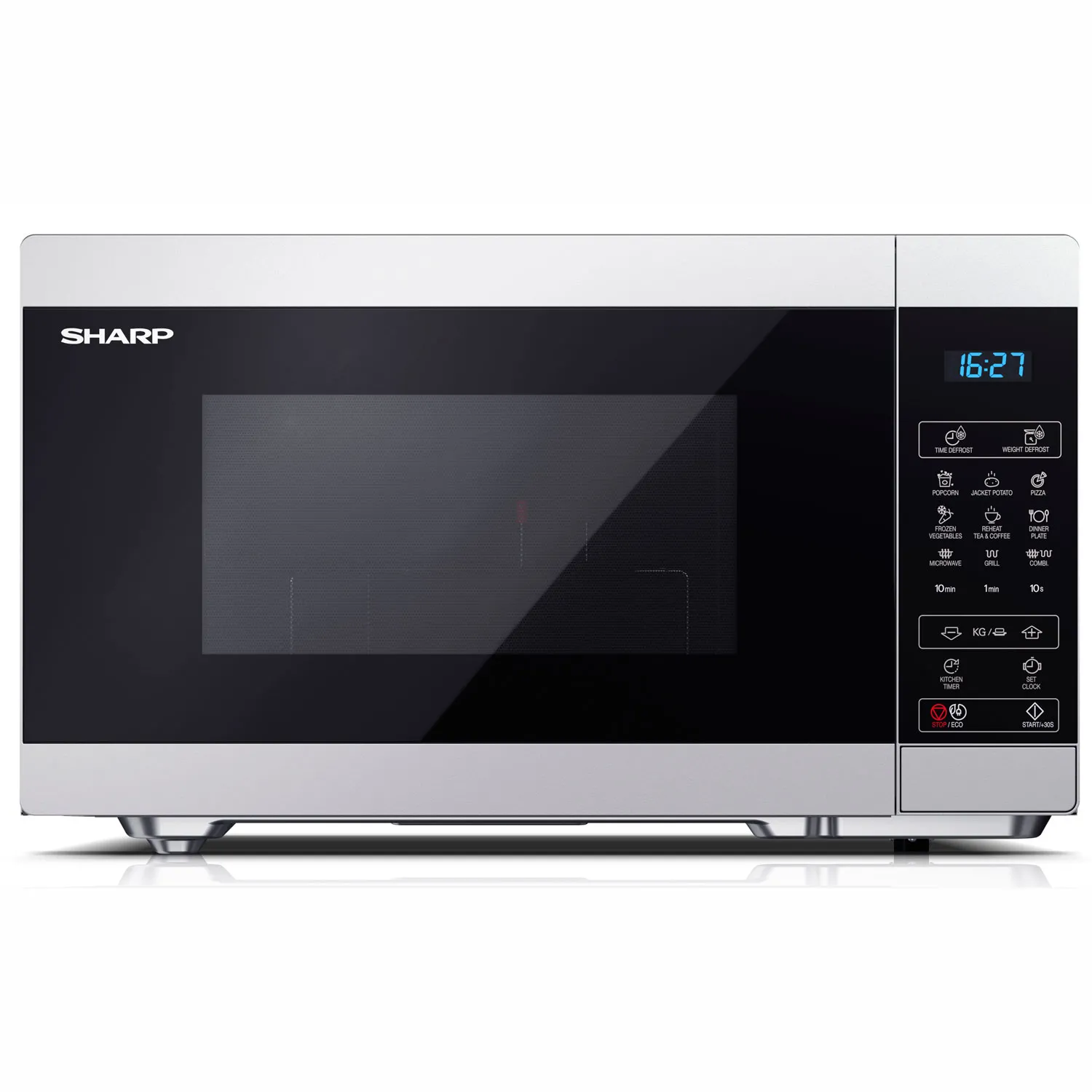 Sharp with Grill - microwave, silver, 28l
