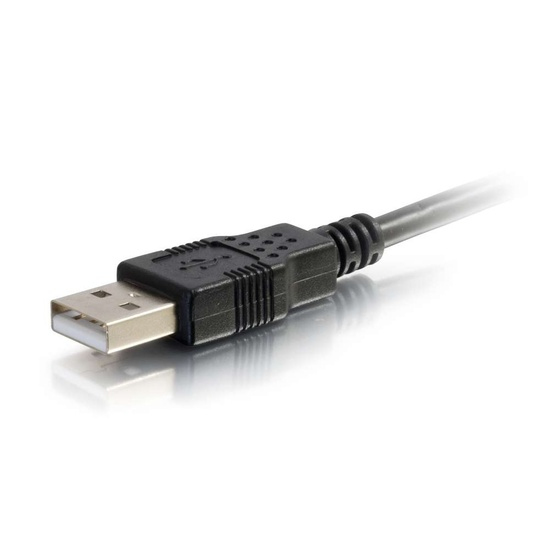 C2G USB 2.0 A to Micro B Cable - USB-kaapeli - Micro-USB Type B (uros) to USB (uros) - USB 2.0 OTG - 1 m - musta