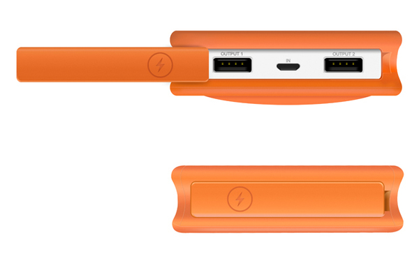 ADATA 8000mAh Power Bank 4-mode LED ORANGE