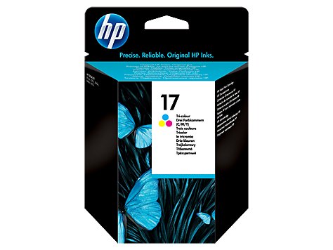 HP No. 17 Tricolor Ink Cartridge EUR For use in the HP DeskJet 840/842 printers