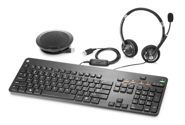 HP Conferencing - N&auml;pp&auml;imist&ouml; - USB - tanska/suomi/norja/ruotsi malleihin HP 280 G3, Elite Slice, Slice for Meeting Rooms, Pro x2, Stream Pro 14 G3