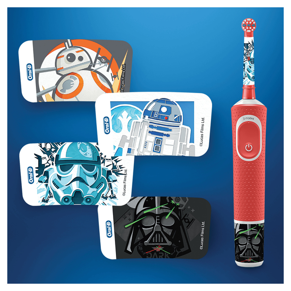 Braun Stages Power Disney Star Wars - electric toothbrush, Black, Red