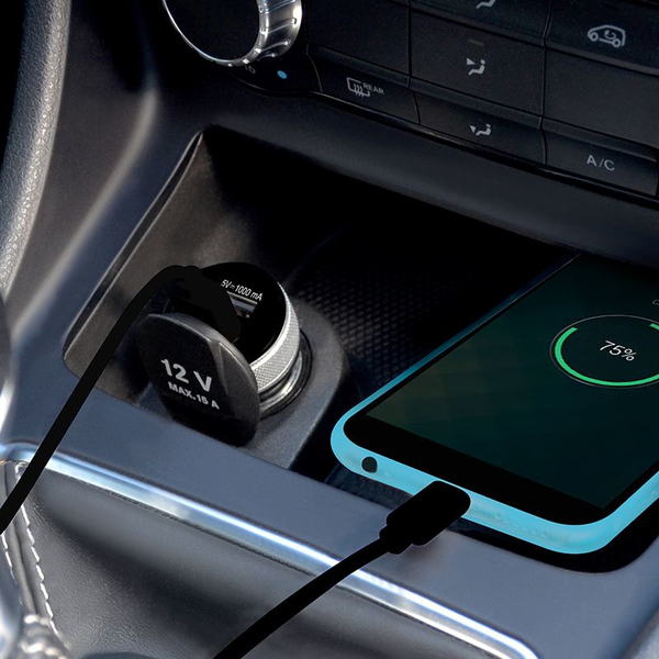 PORT Designs 2-slot USB Car Charger 2.4A+1A /900080
