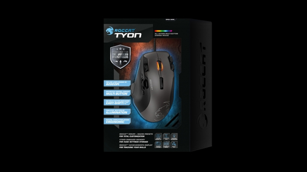 Roccat Tyon - gaming mus, Svart