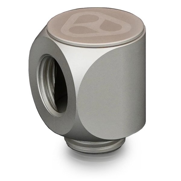 Thermal Grizzly DeltaMate Rotary 90&deg; G1/4" 6-pack Tube Fitting, Nickel