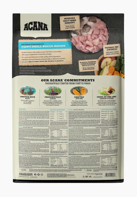 ACANA Puppy Small Breed Recipe, Dry food for dogs, 6kg