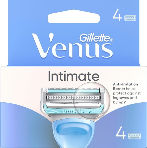 Gillette Venus Intimate - replacement blades, 4-pack