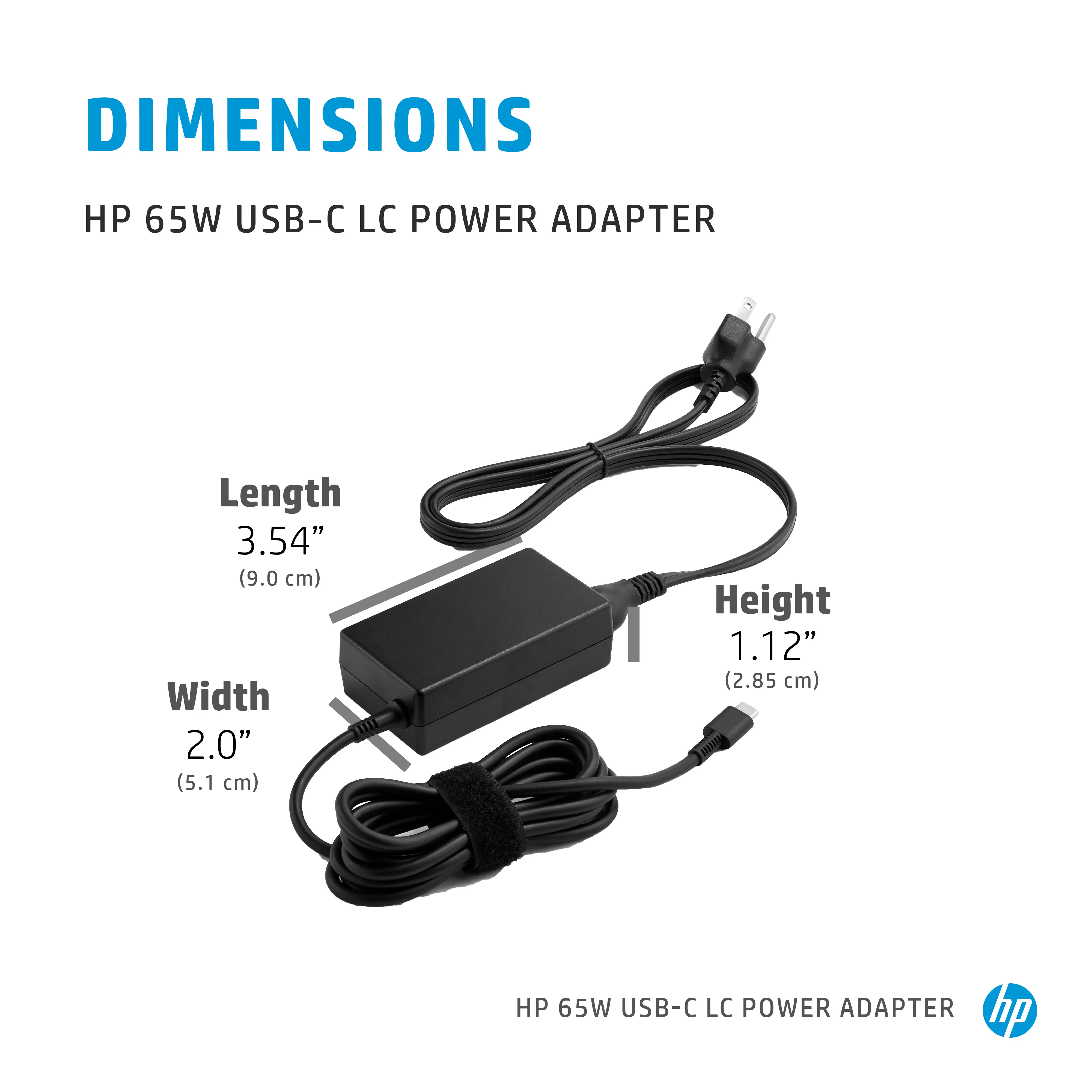 HP USB-C LC - Verkkosovitin - AC - 65 watti(a) - Yhdistynyt kuningaskunta malleihin Elite Mobile Thin Client mt645 G7, Pro Mobile Thin Client mt440 G3