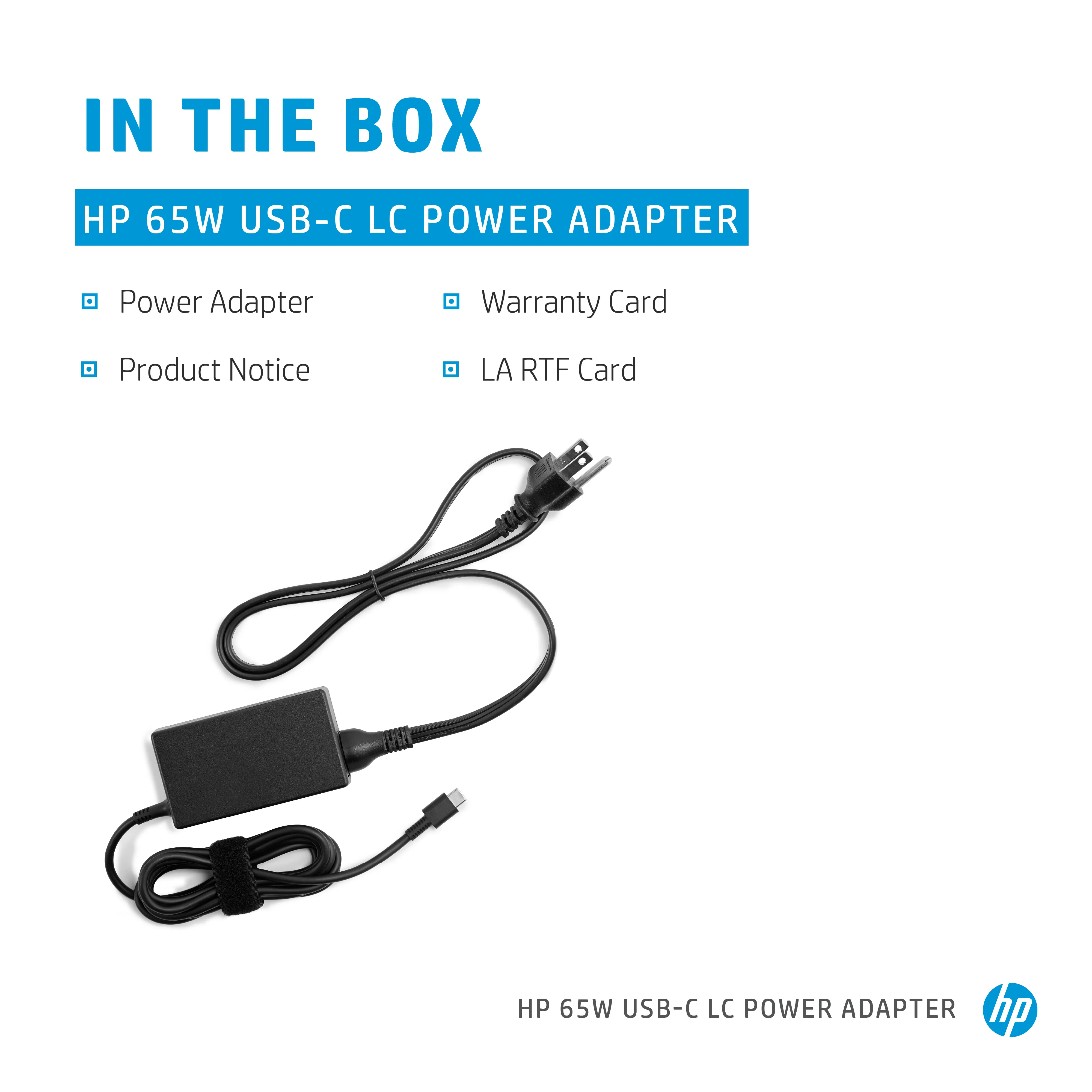 HP USB-C LC - Verkkosovitin - AC - 65 watti(a) - Yhdistynyt kuningaskunta malleihin Elite Mobile Thin Client mt645 G7, Pro Mobile Thin Client mt440 G3