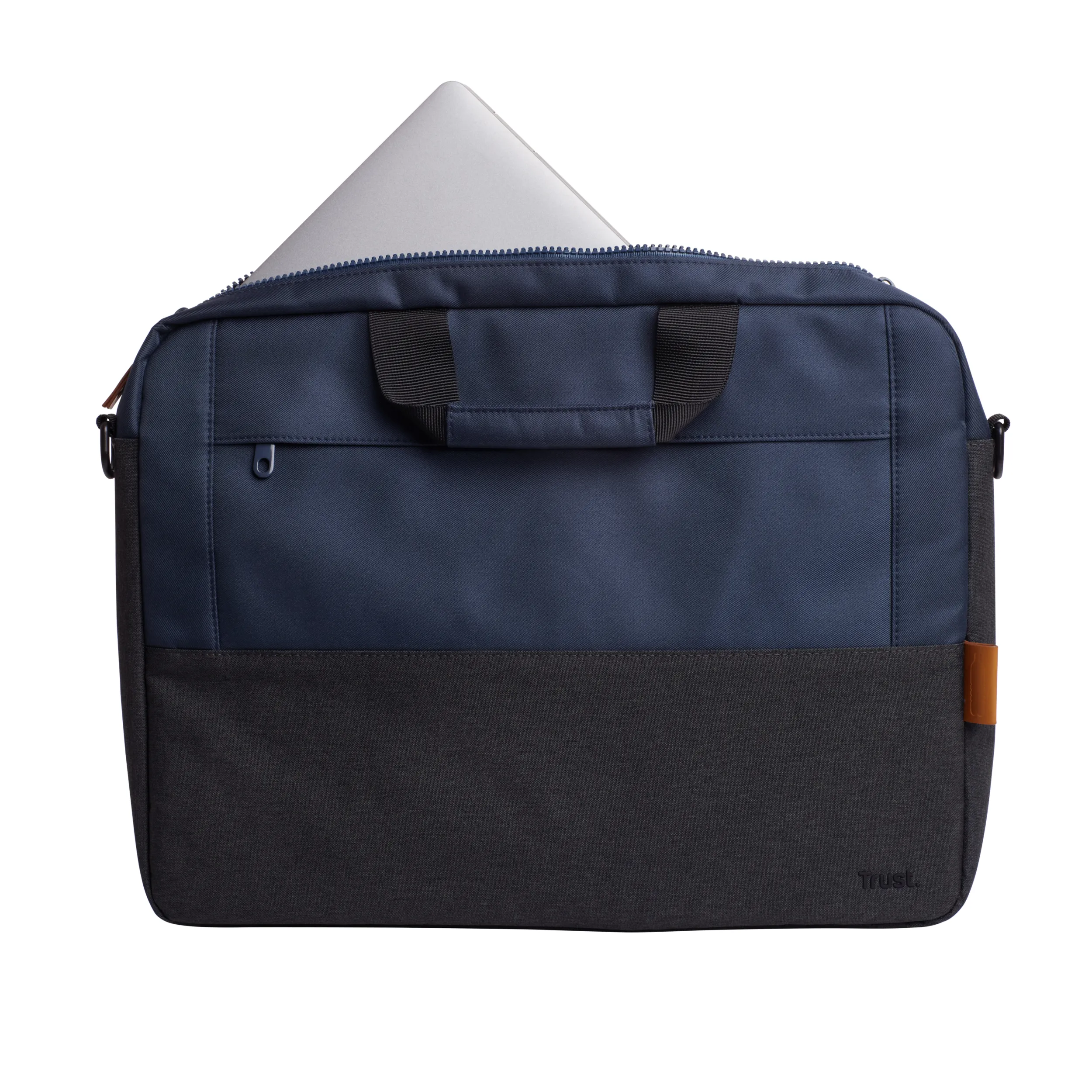 Lisboa 16&quot; Laptop Bag, Dark Blue &amp; Grey