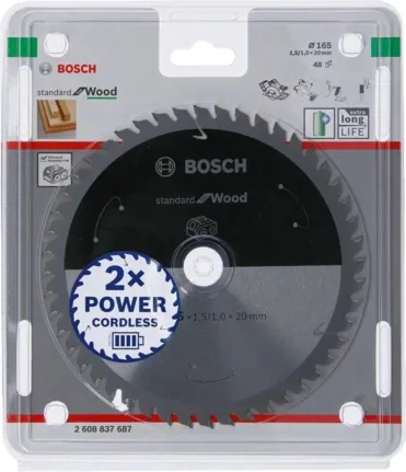 Bosch circular saw blade&nbsp;SfW 165x20x1.5 / 1.0x48T -&nbsp;2608837687