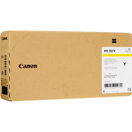 Canon PFI-707Y-mustekasetti, 700 ml, keltainen