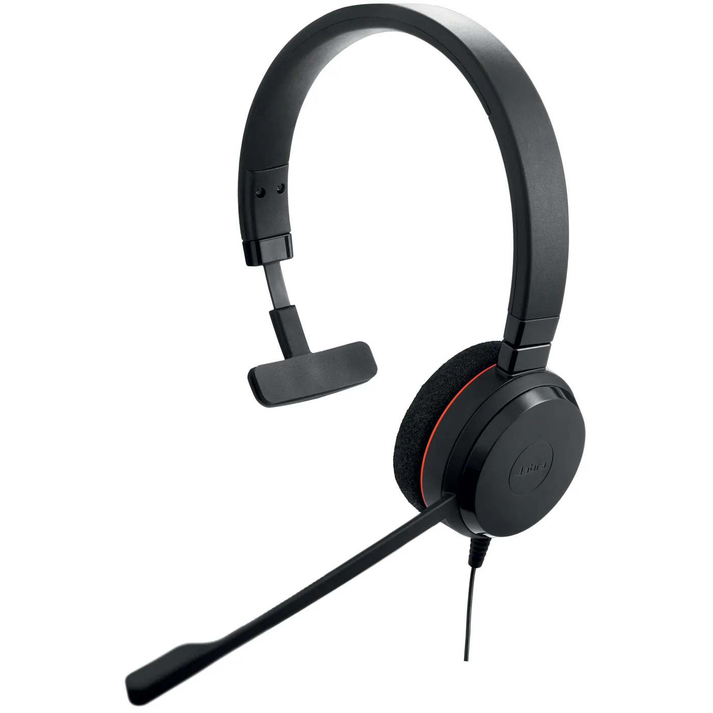 Jabra Evolve 20 MS -monokuuloke + USB-A/C-sovittimet, musta