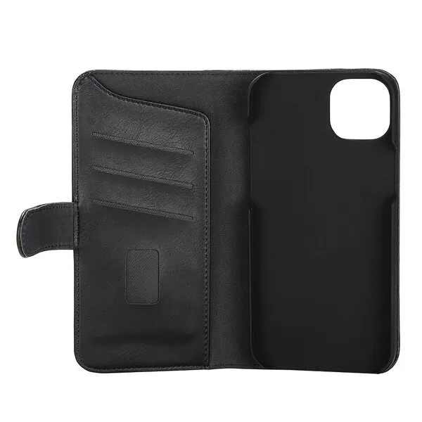 GEAR Wallet, iPhone 14 Plus - plånboksfodral, Svart