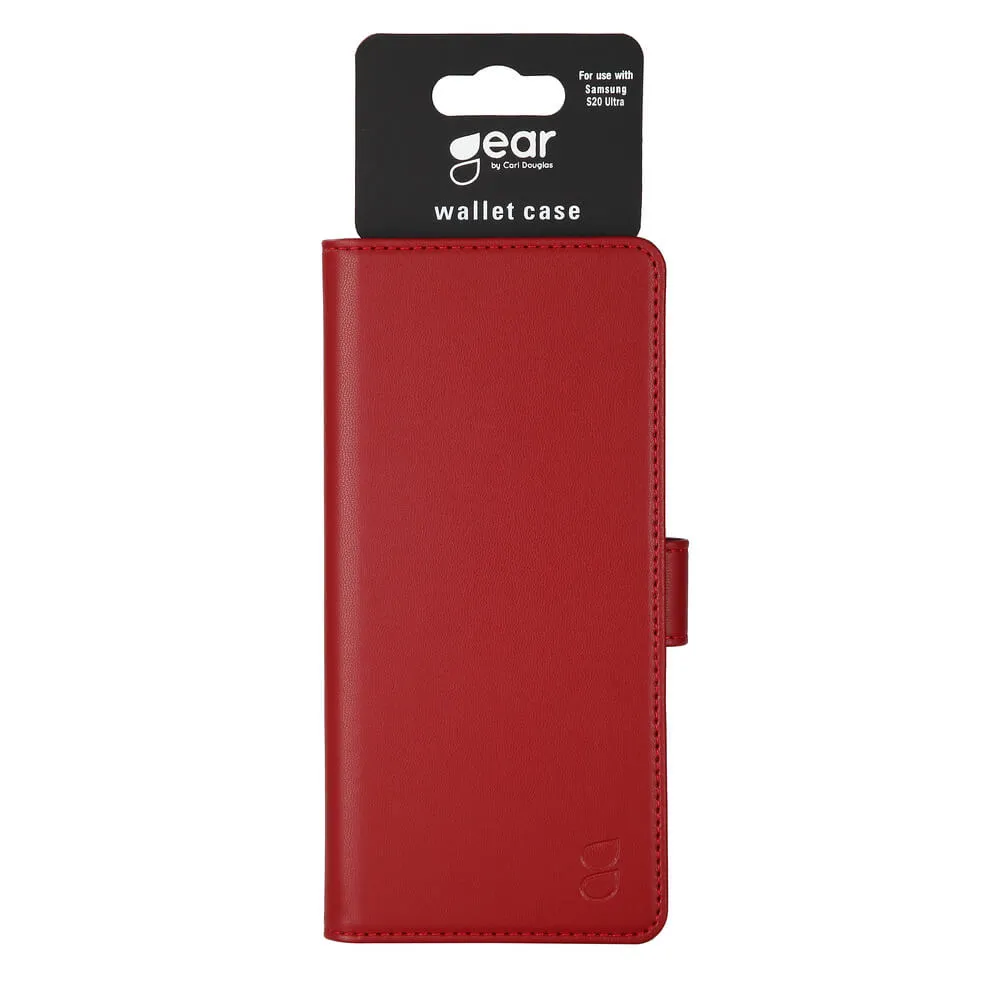 GEAR Wallet, Galaxy S20 Ultra - pl&aring;nboksfodral, R&ouml;d